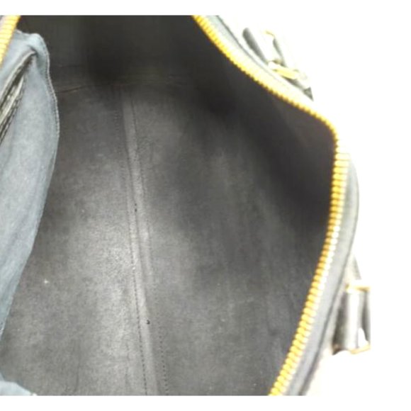 Vintage Louis Vuitton Epi Speedy 35 Black Leather Satchel Boston Bag Gold - Picture 5 of 15